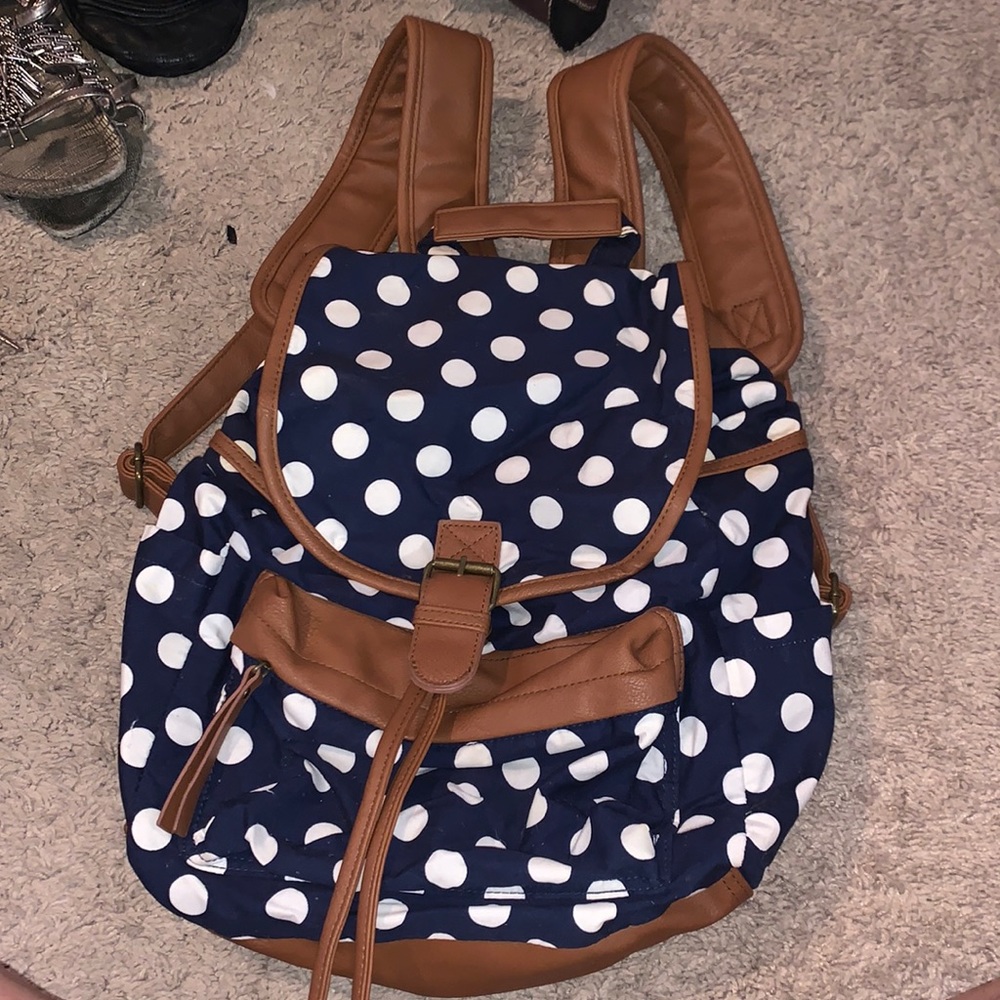 Madden Girl Polka Dot Backpack